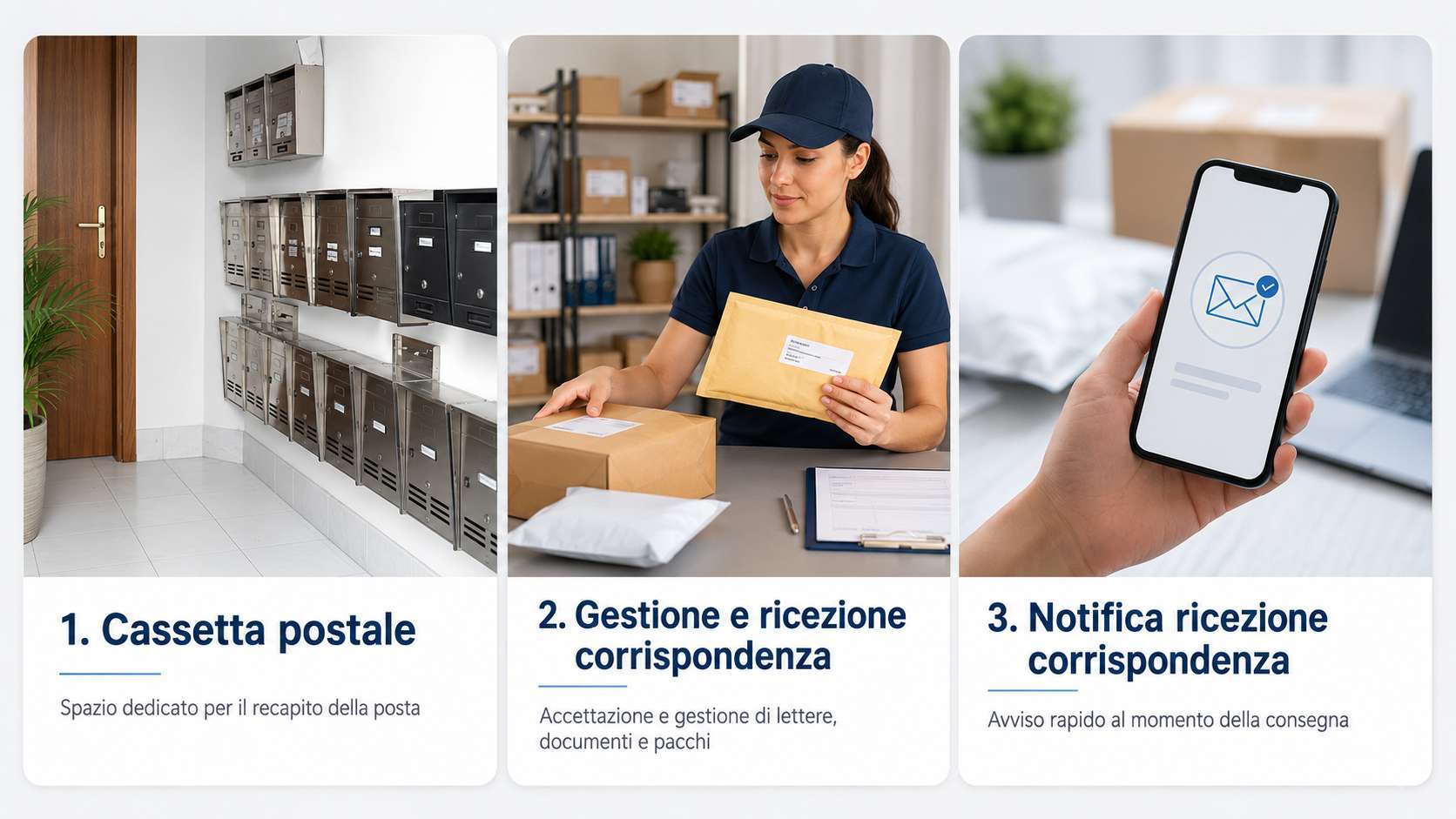 Sevizio gestione e ricezione corrispendenza - coworking.company Napoli